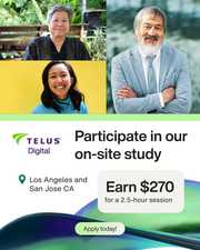 Paid In-Person Research Study — Openings in Glendale, Los Angeles & Sa